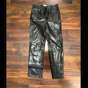 Agolde Recycled leather fitted 90’s